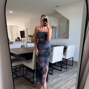 Blue Blush Multicolor Maxi Dress